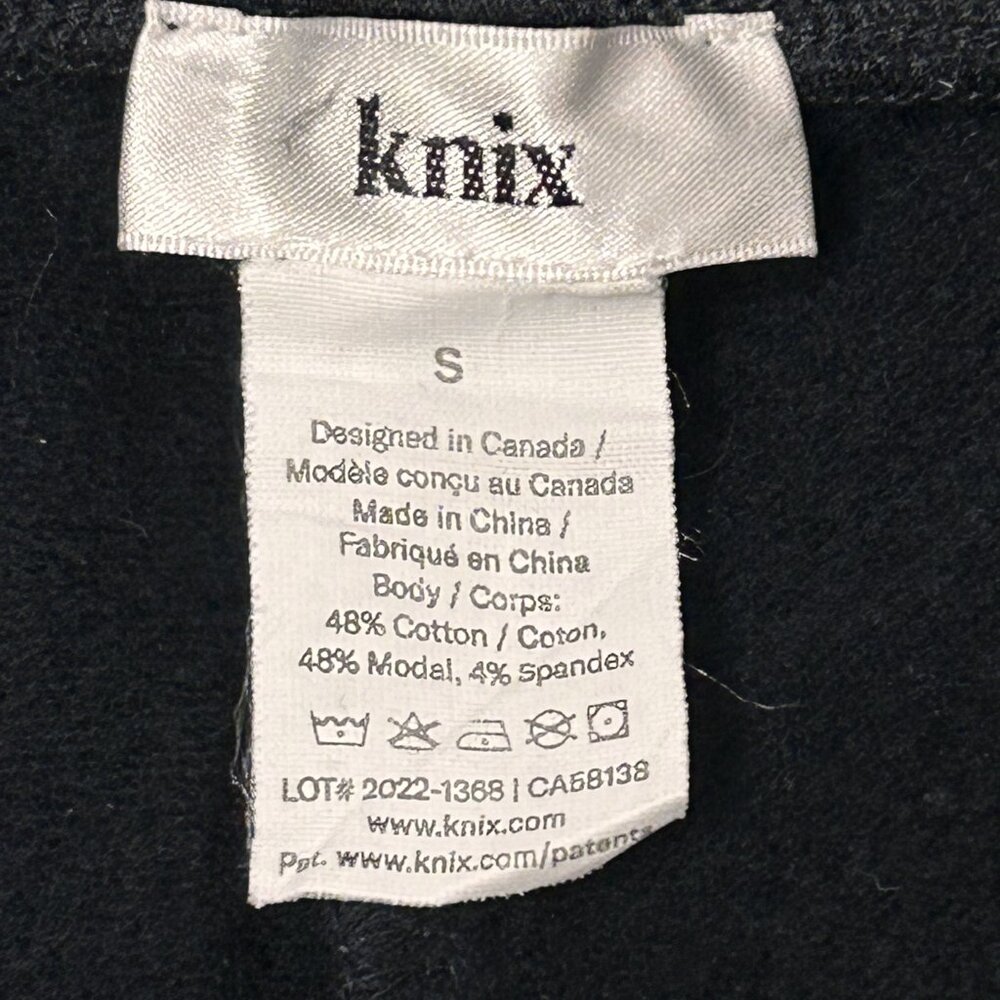 Knix Joggers Pants Cotton/Modal Blend Stretch Black Women's Size Small - Picture 8 of 8